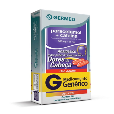 Paracetamol+Cafeina 20 Comprimidos