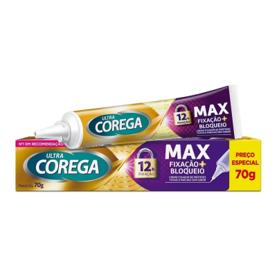 Corega Ultra 70g Creme Sem Sabor