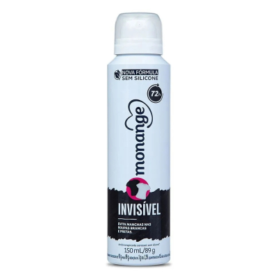 Desodorante Monange Aerosol 150mL Invisivel