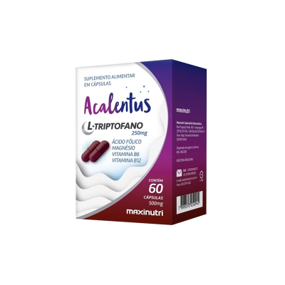 Triptofano Acalentus 250mg 60 Cápsulas