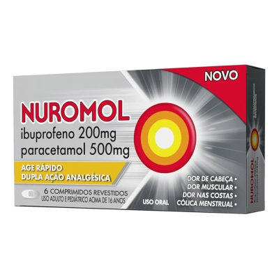 Nuromol 200+500mg 6 Comprimidos