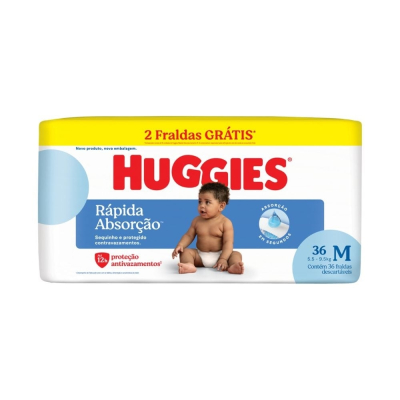 Fralda Huggies Disney M 36 Unidades Meguinha