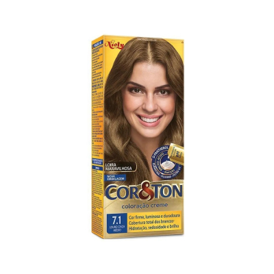 Tintura Cor e Ton 7.1 Cinza Médio