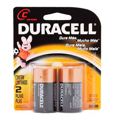 Pilha C Duracell 2 Unidades