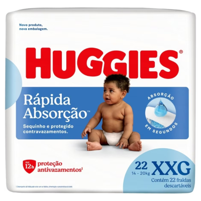 Fralda Huggies Disney XXG 22 Unidades Jumbo