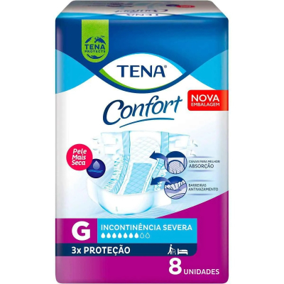 Fralda Tena Confort G 8 Unidades