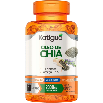 Oleo de Chia Katigua 1000mg 60 Cápsulas