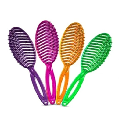 Escova de Cabelo Flex 1 Unidade Oval Cores