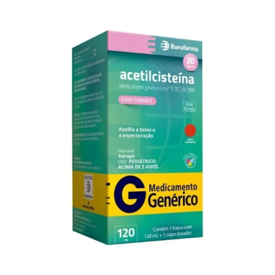 Acetilcisteina 20mg Xarope Infantil 120mL