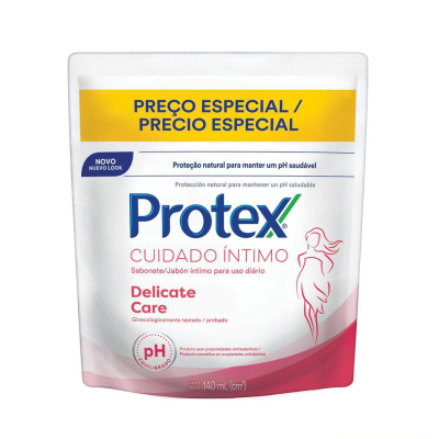 Sabonete Íntimo Protex Refil 140mL Delicate