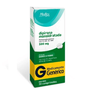 Dipirona 500mg 30 Comprimidos