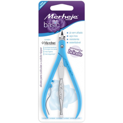 Alicate de Cutícula Merheje Azul