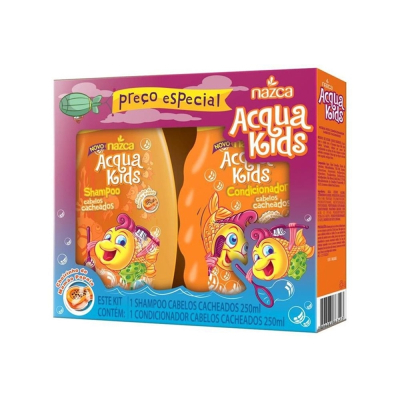 Shampoo+Condicionador Acqua Kids 250mL Cachos