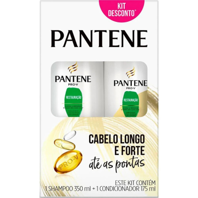 Shampoo+Condicionador Pantene 350+175mL Restauração