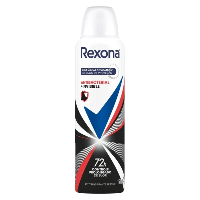 Desodorante Rexona Aerosol 150mL Antibacteriano Invisible