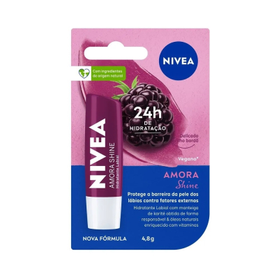 Protetor Labial Nivea Amora Shine 4,8g