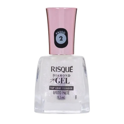 Esmalte Risque Gel Diamond Top Coat Paete 9,5mL