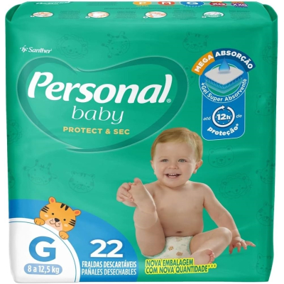 Fralda Personal G 22 Unidades Jumbo