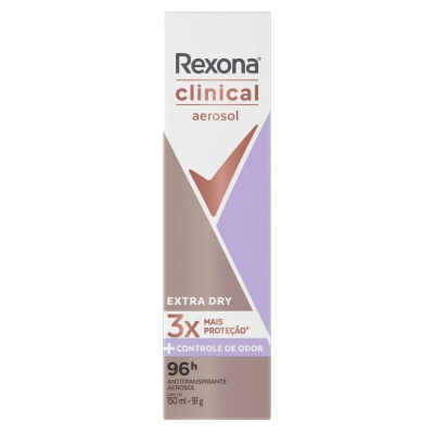 Desodorante Rexona Clinical Aerosol 150mL Extra Dry