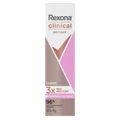 Desodorante Rexona Clinical Aerosol 150mL Classic
