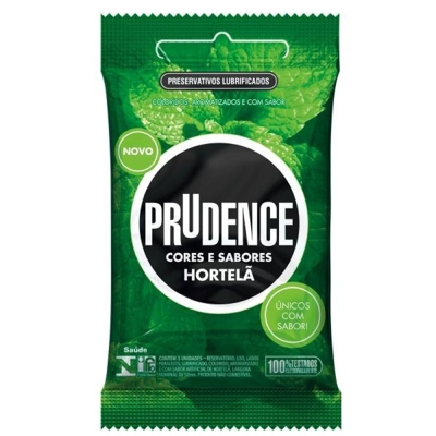 Preservativo Prudence Hortelã 3 Unidades