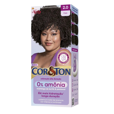 Tintura Cor e Ton Sem Amonia 2.0 Preto