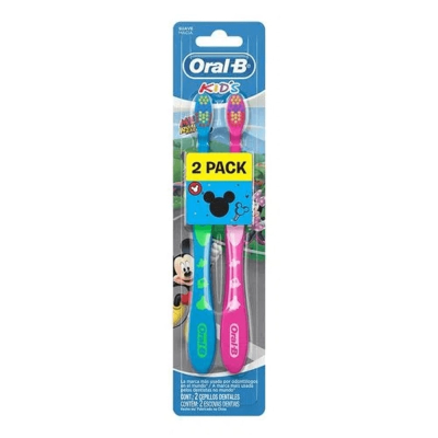 Escova Dental Oral B Kids 2 Unidades Mickey