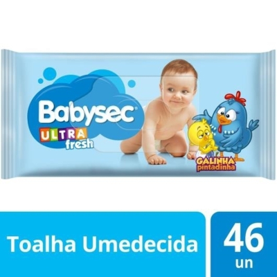Toalhas Umedecidas Babysec 46 Unidades Ultrafresh