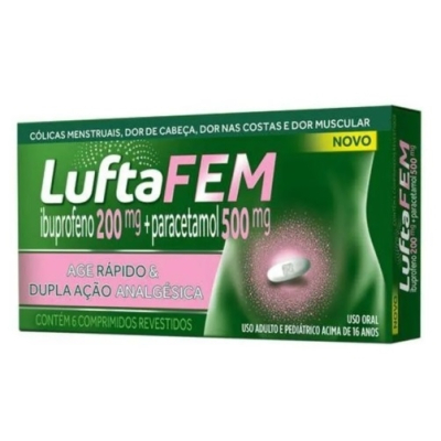 Luftafem 200+500mg 6 Comprimidos