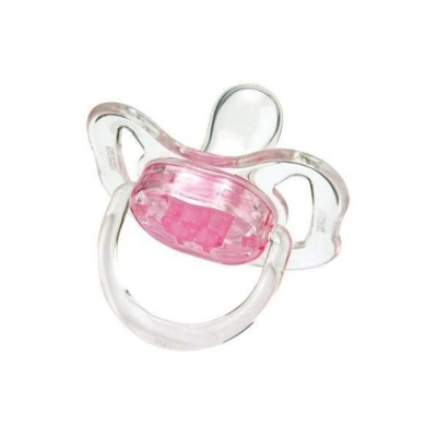 Chupeta Cristal Color 2 1 Unidade Ortodôntico Silicone Rosa 2022