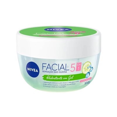 Creme Nivea Facial 100g Gel Hial/Pepino