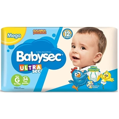 Fralda Babysec Ultra G 32 Unidades Mega