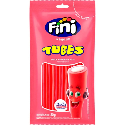 Fini Tubes Morango/Nata 80g