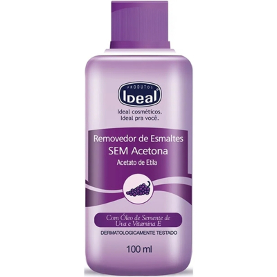 Removedor de Esmalte Sem Acetona Ideal 100mL