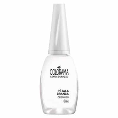 Esmalte Colorama Cremoso 8mL Pétala Branca