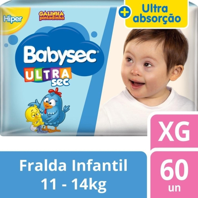 Fralda Babysec Ultra XG 56 Unidades Hiper