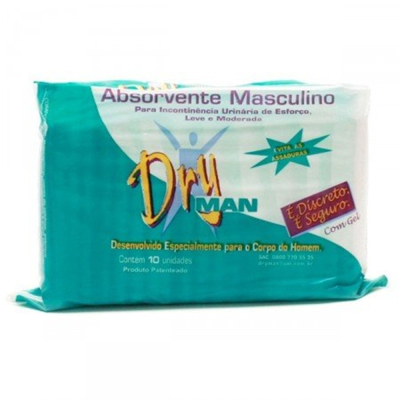 Absorvente Geriátrico Dry Man 10 Unidades