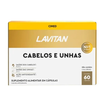 Lavitan Cabelos/Unhas 60 Cápsulas