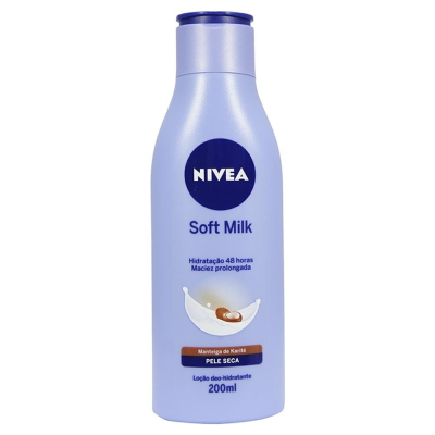 Loção Hidratante Nivea 200mL Soft Milk