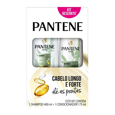 Shampoo+Condicionador Pantene 400+175mL Bambu