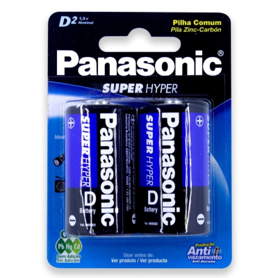 Pilha D Panasonic 2 Unidades