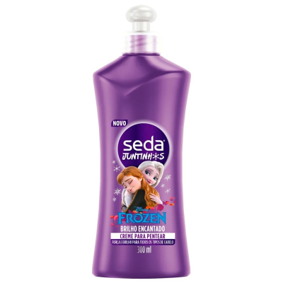 Creme de Pentear Seda Juntinhos 300mL Frozen Todos os Tipos