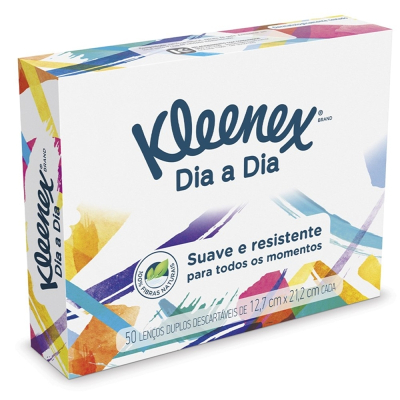 Lenços Kleenex 50 Unidades
