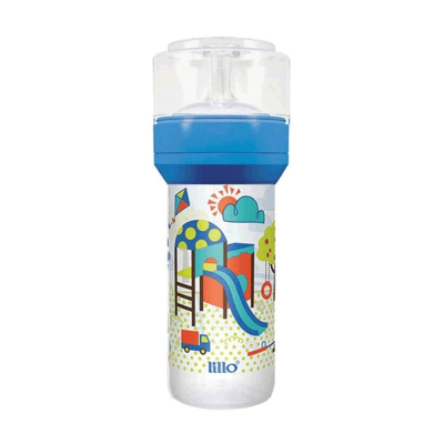 Mamadeira Super Divertida 260mL Silicone Azul 614421