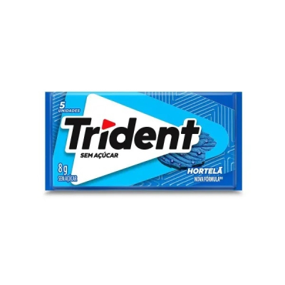 Trident 5 Unidades Hortelã Menta