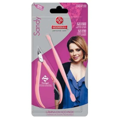 Alicate de Cutícula Mundial Flex 168+Espátula