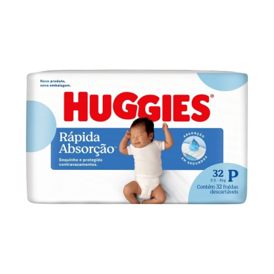 Fralda Huggies Disney P 32 Unidades Jumbo