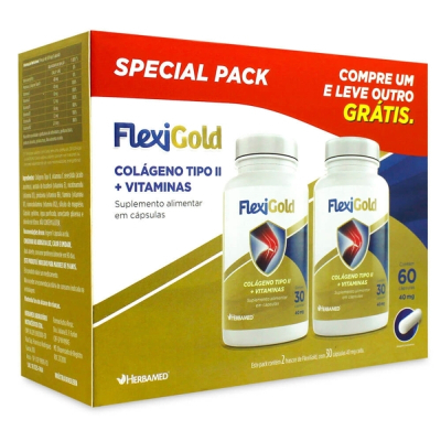 Flexigold 40mg 60 Cápsulas