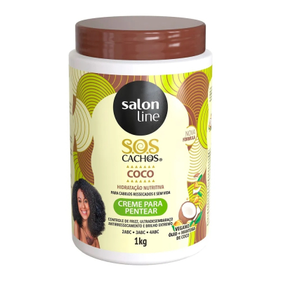 Creme de Pentear Salon Line 1Kg SOS Cachos Coco