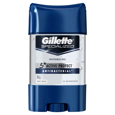 Desodorante Gillette Clear Gel 82g Antibacterianot